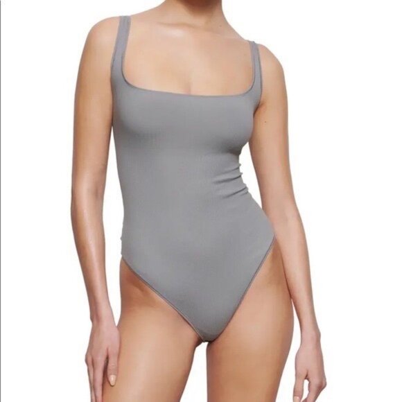 SKIMS Cotton Rib Bodysuit Pacific Women’s 4X - Picture 1 of 11